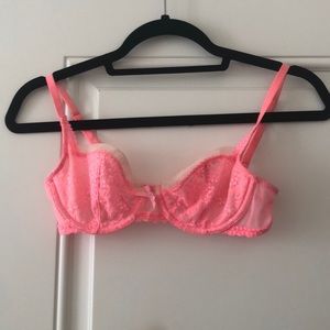 Victoria’s Secret neon pink bra
